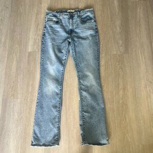 Levis 725 High Rise Bootcut Jeans Womens Size 33x34 Medium Wash Stretch Denim